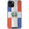Dominican Republic Flag Faded iPhone 14 Plus Clear Case